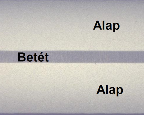 5. ábra. A szendvicsminták réteges szerkezete